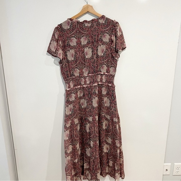 Morris & Co PAIGE Holland Printed Silk Midi Dress - Picture 5 of 10